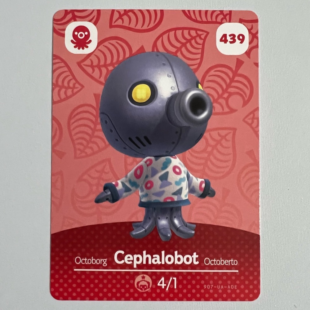 Animal Crossing Amiibo Card - Cephalobot - 439